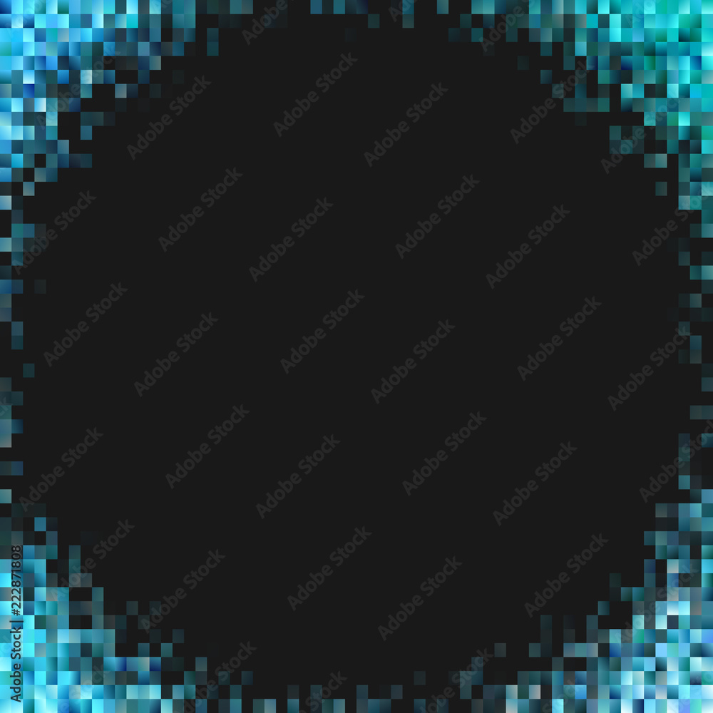 Poster geometrical abstract rectangle background - gradient vector design from light blue rectangles