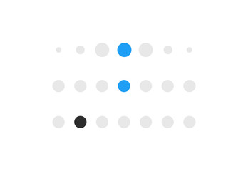 Icon of social networks. Loading panel or dotted line.