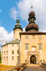 Fototapeta na wymiar Lemberk Castle in northern Bohemia, Jablonne v Podjestedi, Czech Republic.