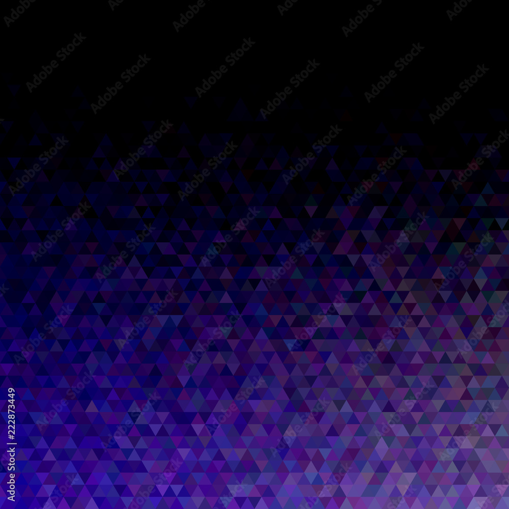 Poster abstract regular triangle pattern background - geometrical vector graphic design from regular purple