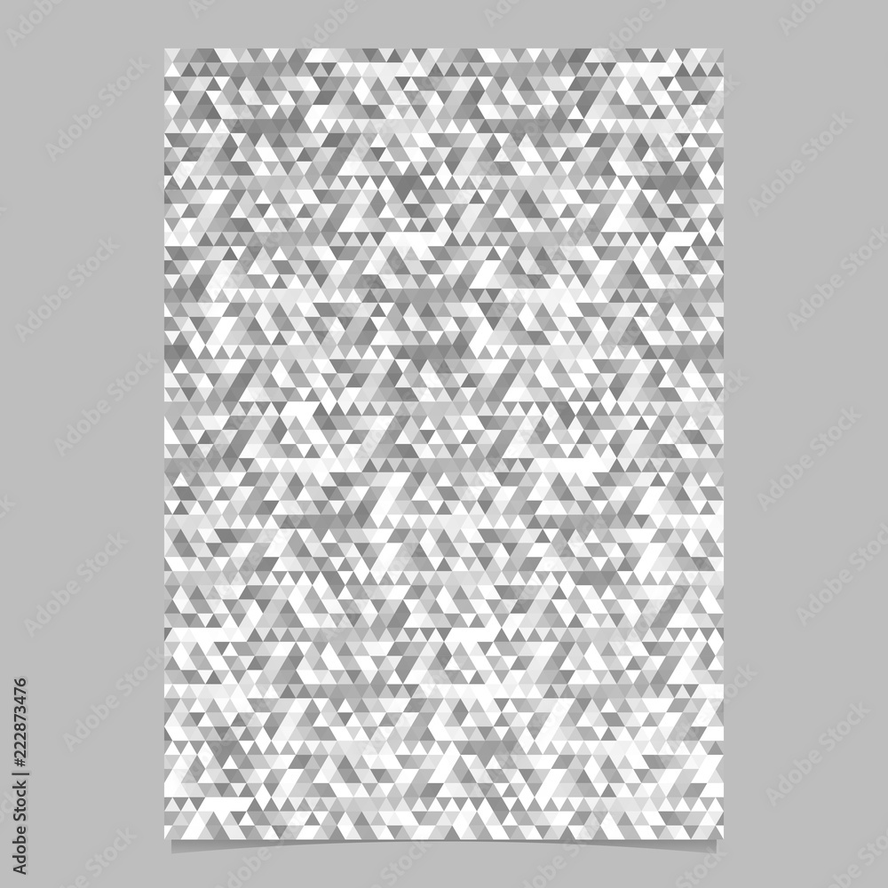 Poster abstract polygonal brochure template design with triangle background