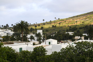 Obraz premium Small town on the island of Lanzarote, Canary Islands