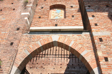 Château des Sforza à Milan, métropole de la région de la Lombardie