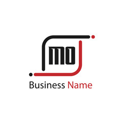 Initial Letter MO Logo Template Design