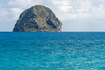 Rocher du Diamant (Diamond rock) in Martinique (July 2017)
