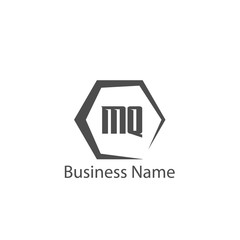 Initial Letter MQ Logo Template Design