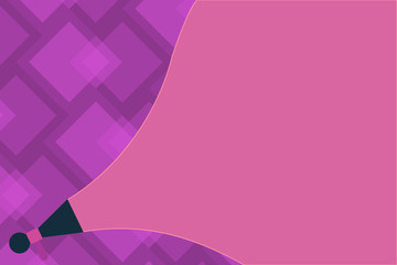 Flat design business Vector Illustration concept Empty template copy space Posters coupons promotional material. Extend Loudness Sound Intensity Volume Range Pitch Power Megaphone Speaker