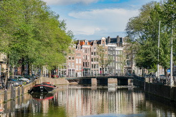 Beautiful cityscape and canal around the city