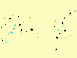 Rainbow Stars Confetti Vector Magic Cosmic Garland. Magic Christmas Lights, Gamour Sparkles, Glitter for Birthday Party Celebration. New Year Holiday Falling Down Stars Confetti, Festival Fireworks.