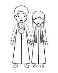 couple graduates avatars characters