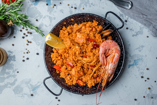 Paella With Seafood