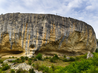 Ancient cave city on Tatar Cachi Kalyon, Bahchisaray, Crimea