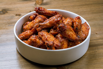 chicken wings in barbecue sauce