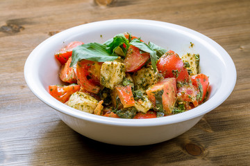 Tomato salad with mozarella