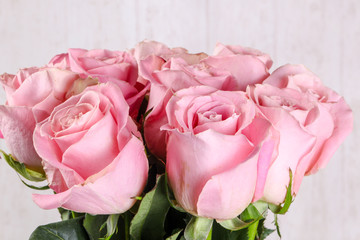 Pink roses bouquet