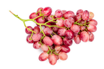 green grapes isolated on the white background