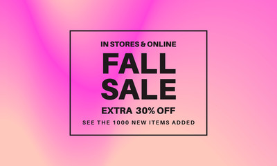 fall sale gradient banner