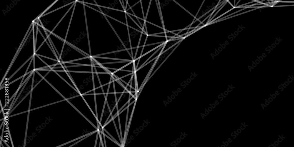 Poster abstract grid wormhole. 3d portal. wireframe tunnel. futuristic technology style. abstract 3d