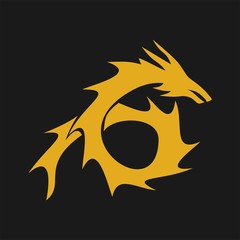 Golden Dragon vector