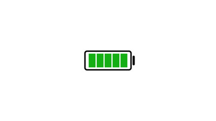 Battery Charge icon on white background