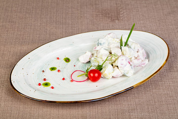Vegetables in yoghurt sauce
