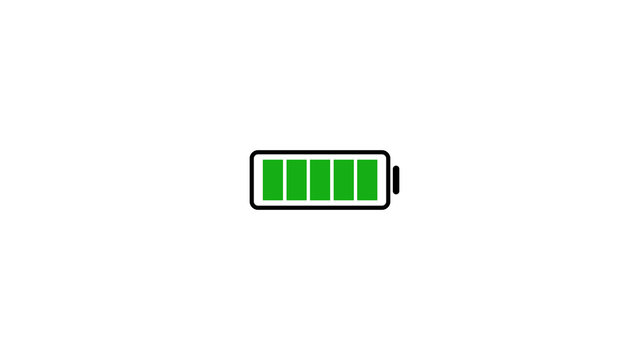 Battery Charge icon on white background