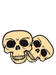 paar pärchen liebe verliebt 2 freunde team duo romantisch schädel skelett tot tod knochen horror halloween maske kopf totenkopf böse comic cartoon clip