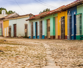 A typical view in Trinidad in Cuba