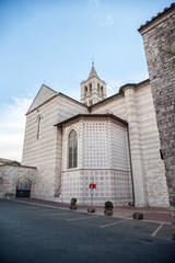 Fototapeta na wymiar Assisi, Basilica di Santa Chiara vista posteriore