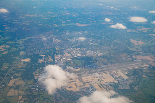 Aerial View Of The Beautiful Gatwick Airport