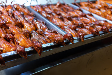 Beijing duck in street market of China