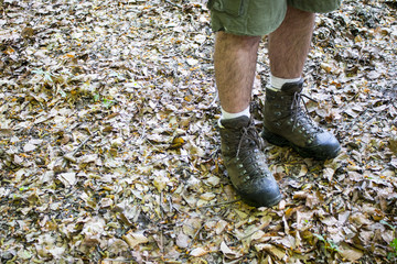 Autumn hiking sport