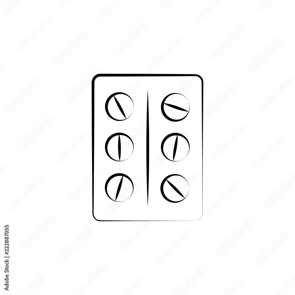 Poster medicine remedy concept line icon. simple element illustration. medicine remedy concept outline symb