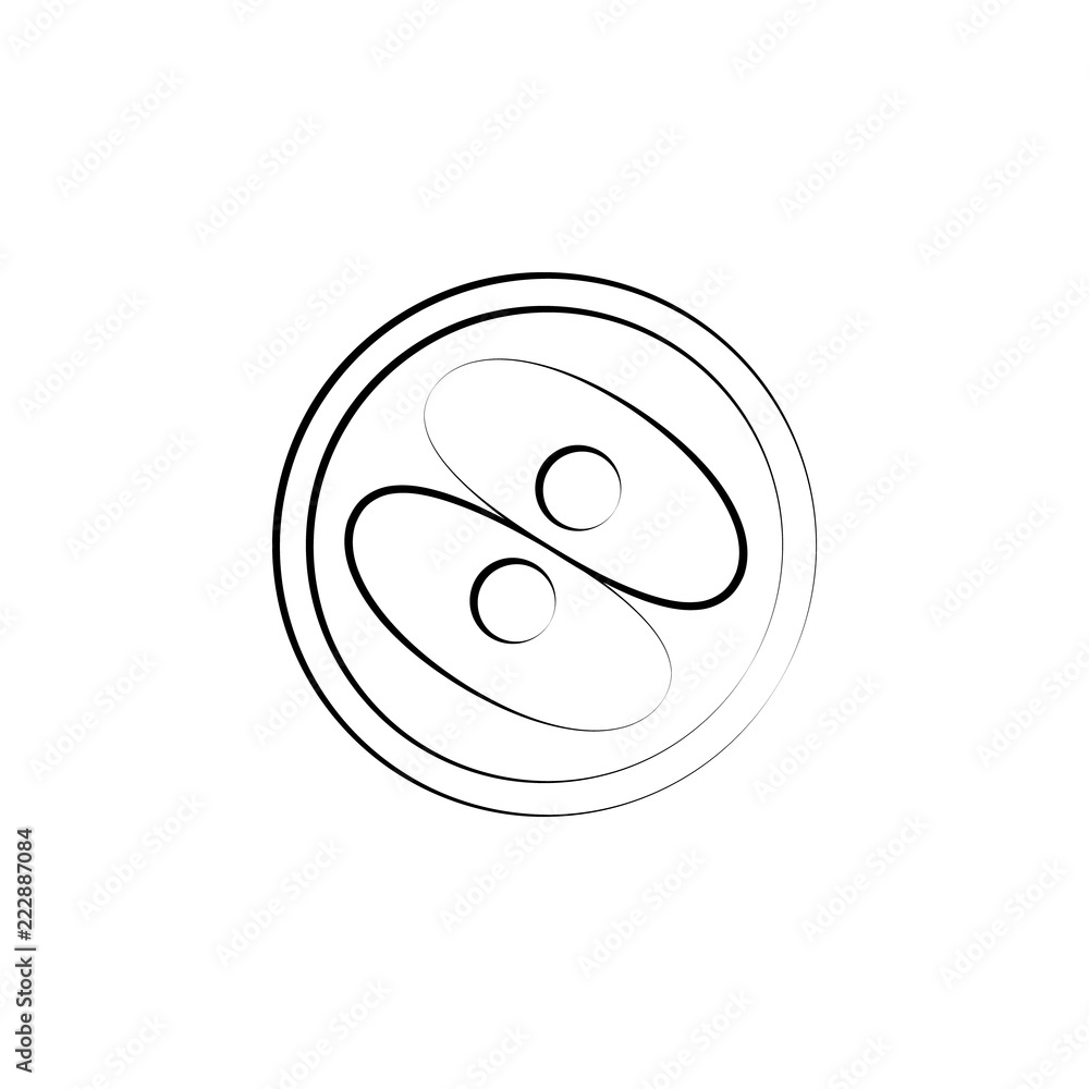 Poster fertilization ovarian concept line icon. simple element illustration. fertilization ovarian concept 