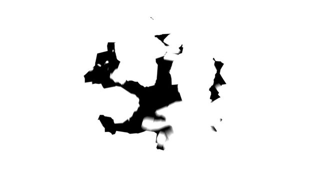 3d render, explosion, breaking concrete wall, breakthrough, hole, destruction, industrial abstract background, freedom metaphor