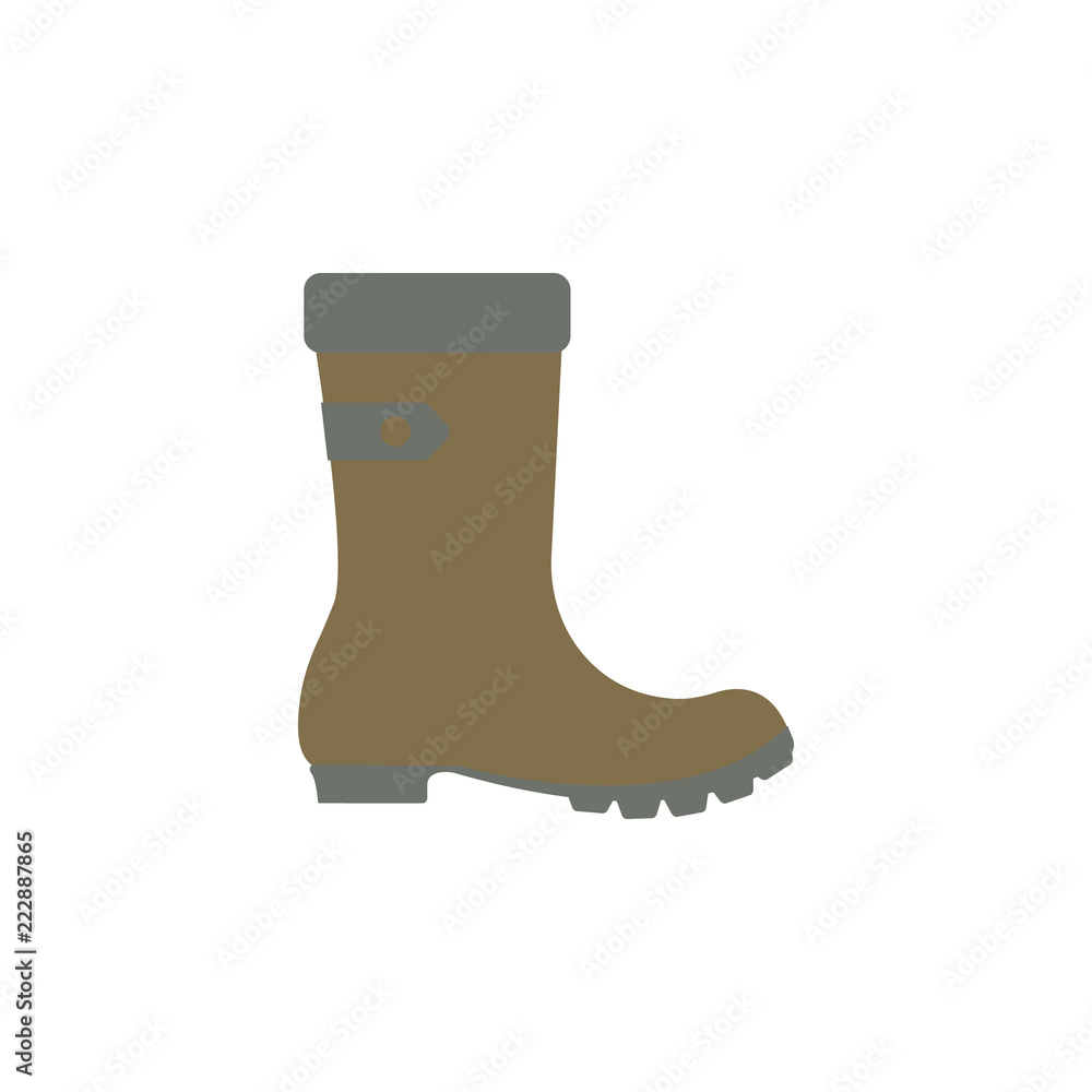 Poster boot colored icon. element of colored autumn icon for mobile concept and web apps. colored boot icon