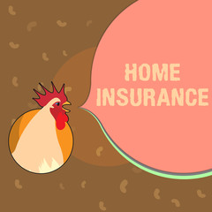 Conceptual hand writing showing Home Insurance. Business photo text Covers looses and damages and on accidents in the house.