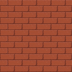 Seamless brick wall pattern in cartoon style