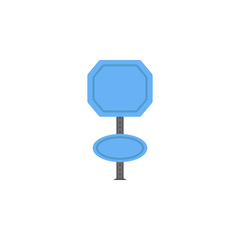 Display information colored icon. Element of road signs and junctions icon for mobile concept and web apps. Colored Display information can be used for web and mobile