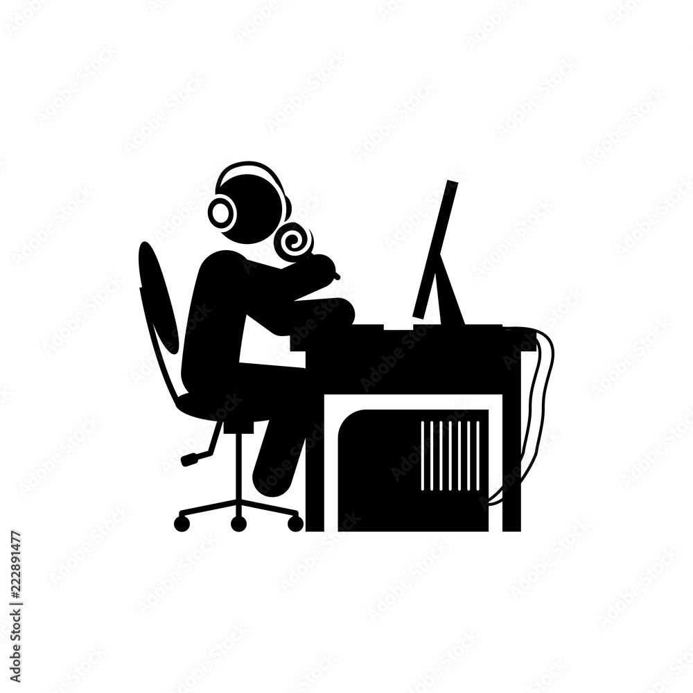 Poster man break icon. element of gamer icon for mobile concept and web apps. glyph man break icon can be u