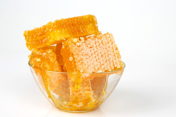 honeycomb on white background