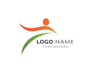 Healthy Life people Logo template