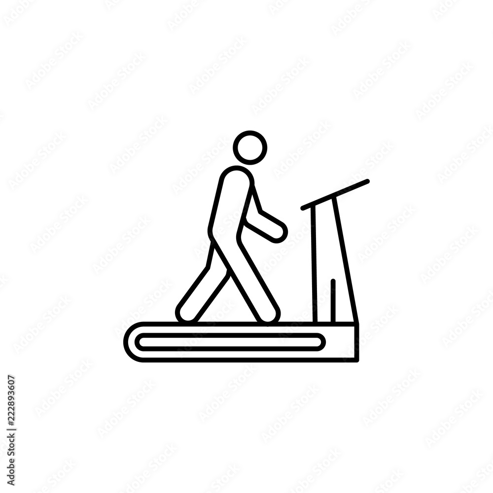 Poster running icon. element of medicine physiotherapy of legs icon for mobile concept and web apps. thin l