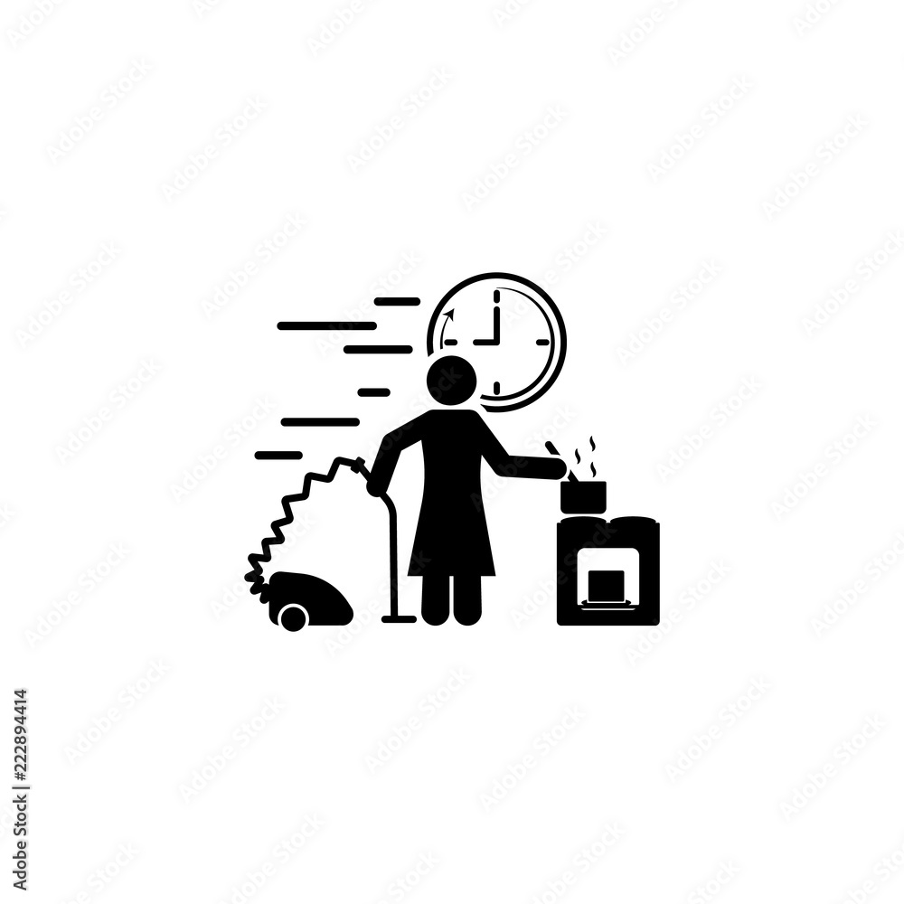 Poster speed cooking cleaning icon. element of speed icon for mobile concept and web apps. detailed speed c