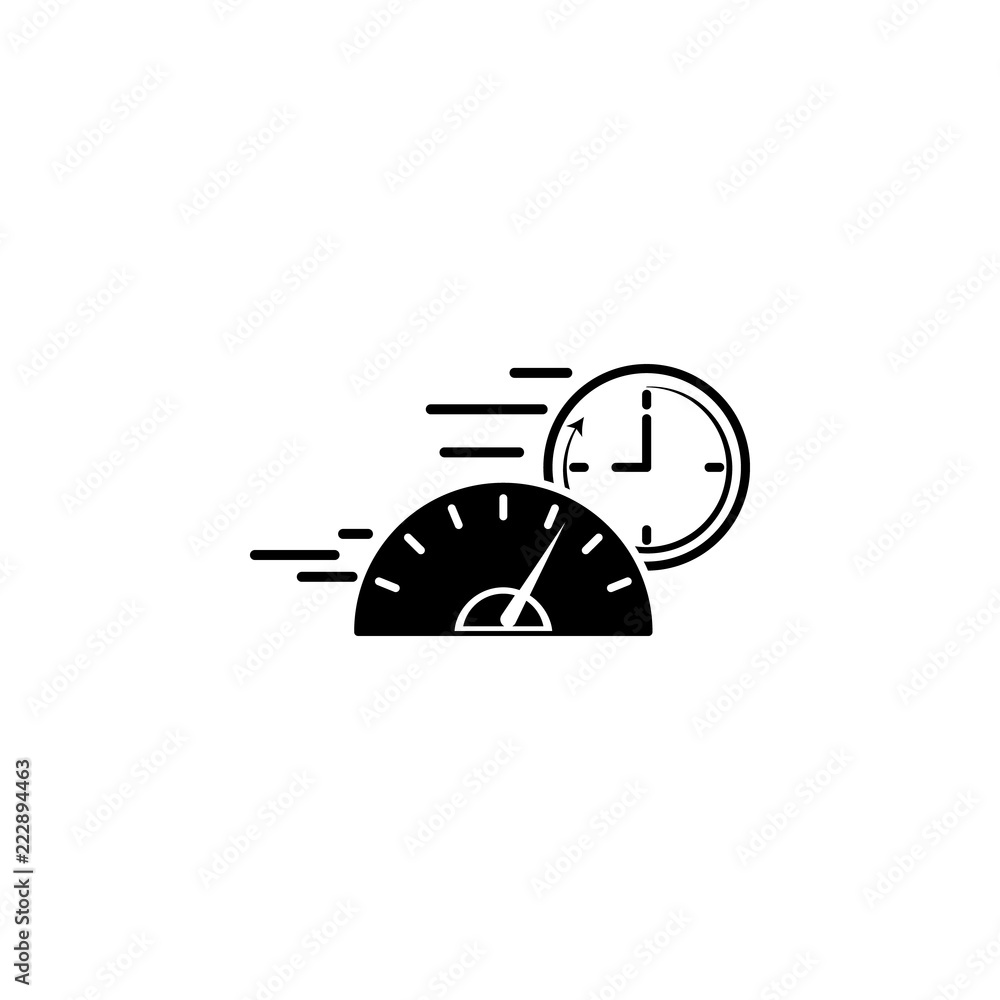 Poster car speedometer icon. element of speed icon for mobile concept and web apps. detailed car speedomete