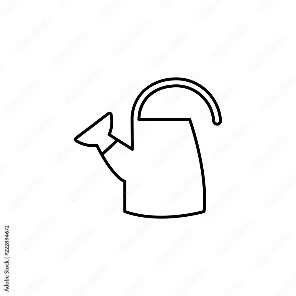 Poster watering can icon. element of drip watering icon for mobile concept and web apps. thin line watering