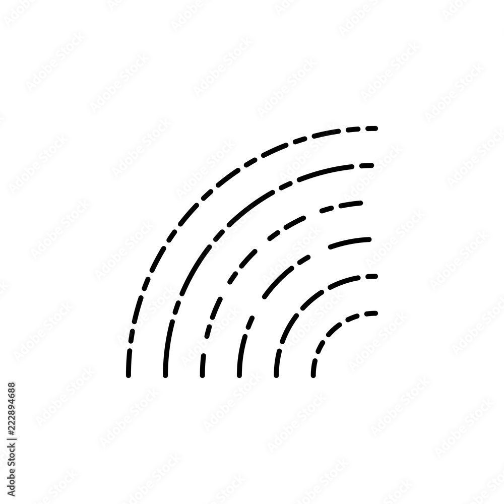 Poster rainbow icon. element of drip watering icon for mobile concept and web apps. thin line rainbow icon 
