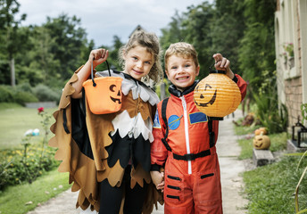 Little kids at Halloween party