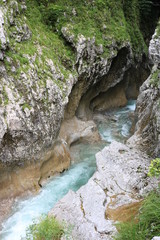 Fiume di montagna ed insenatura