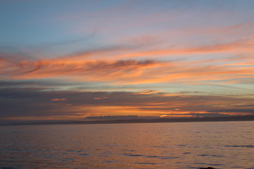 Fototapeta na wymiar Un-edited Color on Sunset on Phillip Island, Australia